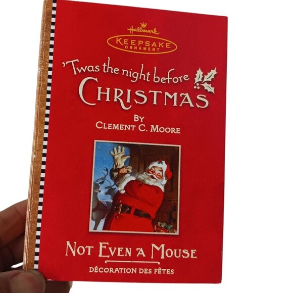 Hallmark 2001 Keepsake Ornament Twas The Night Before Christmas Not Even A Mouse - Picture 2 of 7